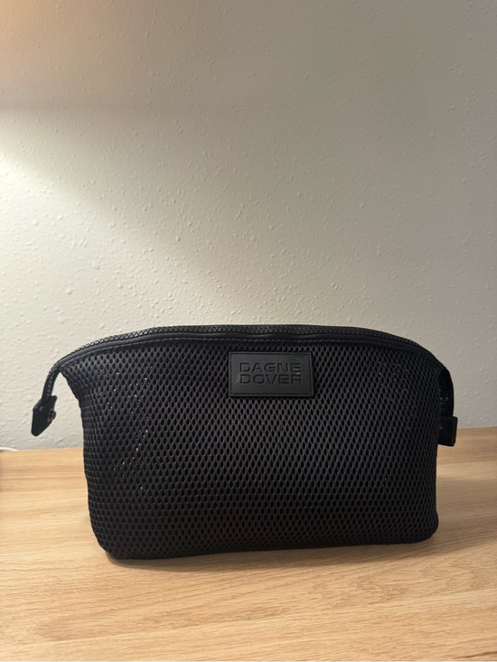 Dagne Dover Handbags - Dagne Dover Black Mesh Toiletry Pouch - Large